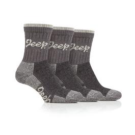 Jeep 3 Pack Cotton Boot Socks Womens