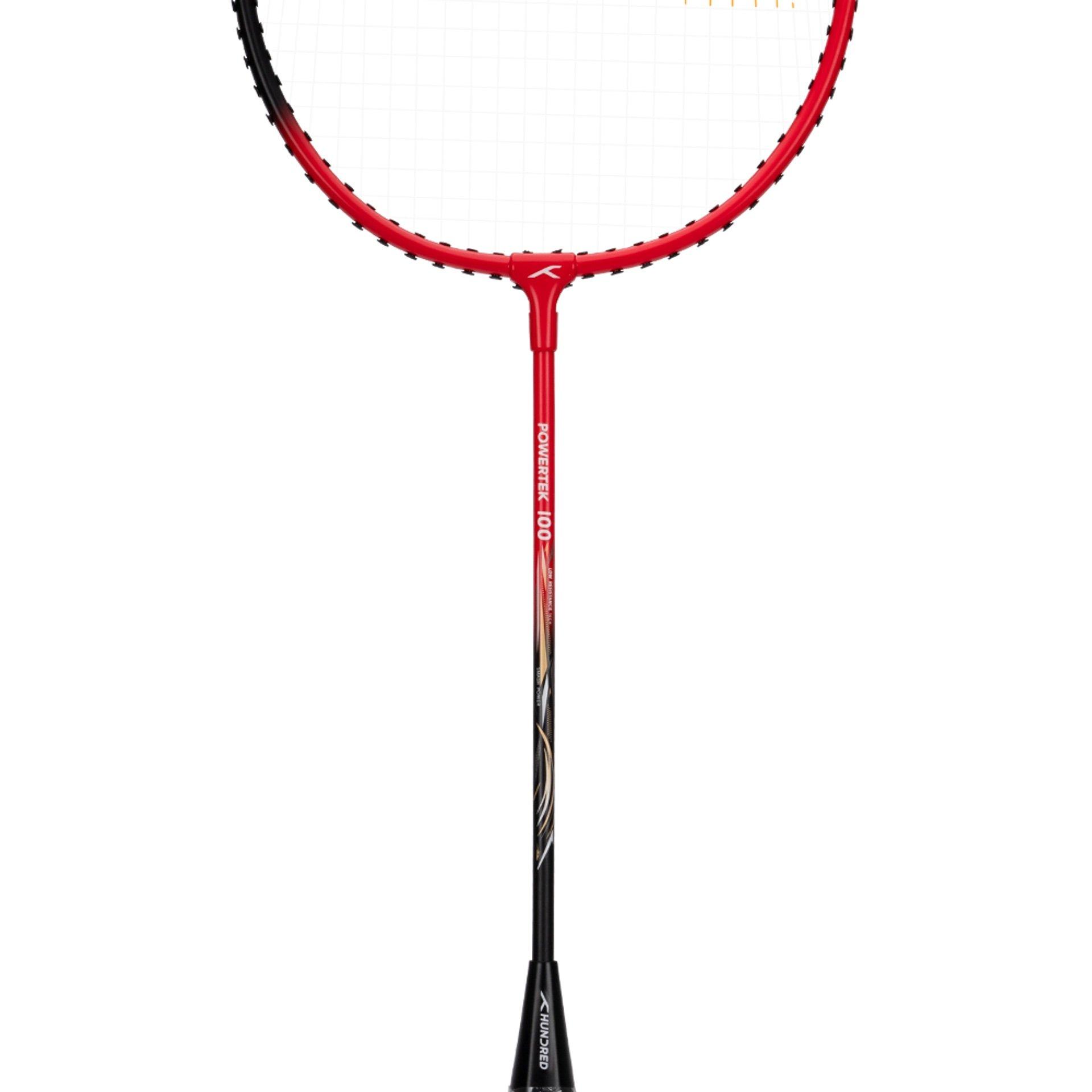 Red/Black - Hundred - Powertek 100 Badminton Sets - 3