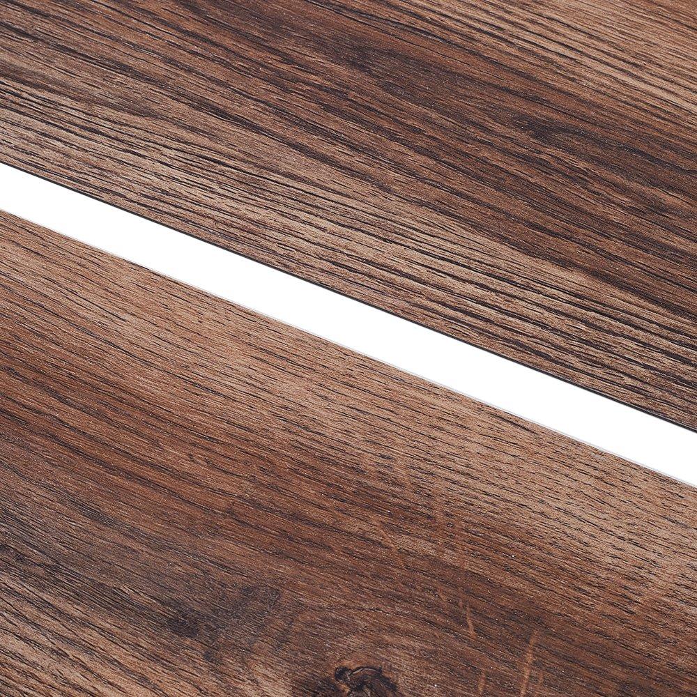Brown - LIFE IDEAS - Wood Grain SPC Vinyl Flooring - 6