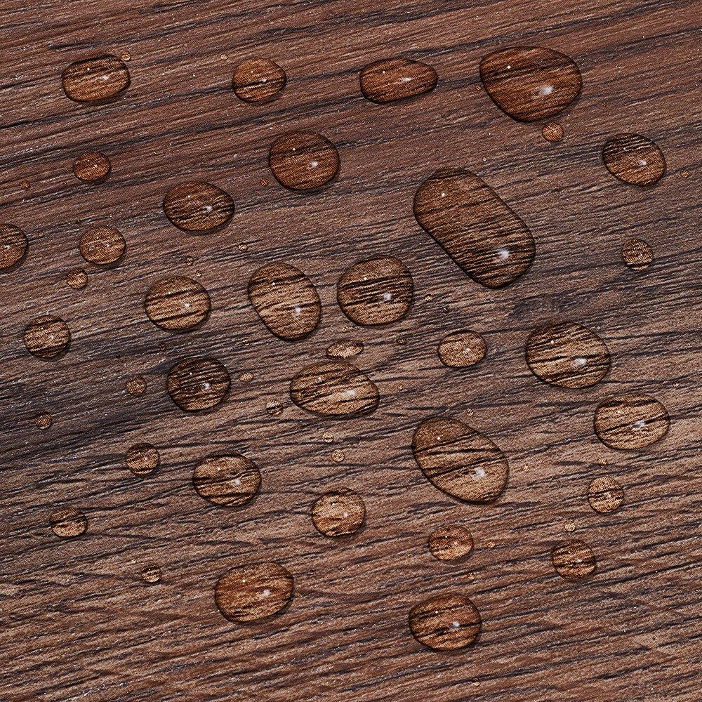 Brown - LIFE IDEAS - Wood Grain SPC Vinyl Flooring - 7