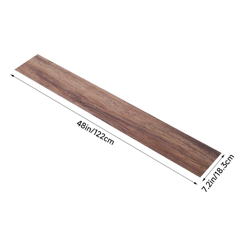 Brown - LIFE IDEAS - Wood Grain SPC Vinyl Flooring - 8