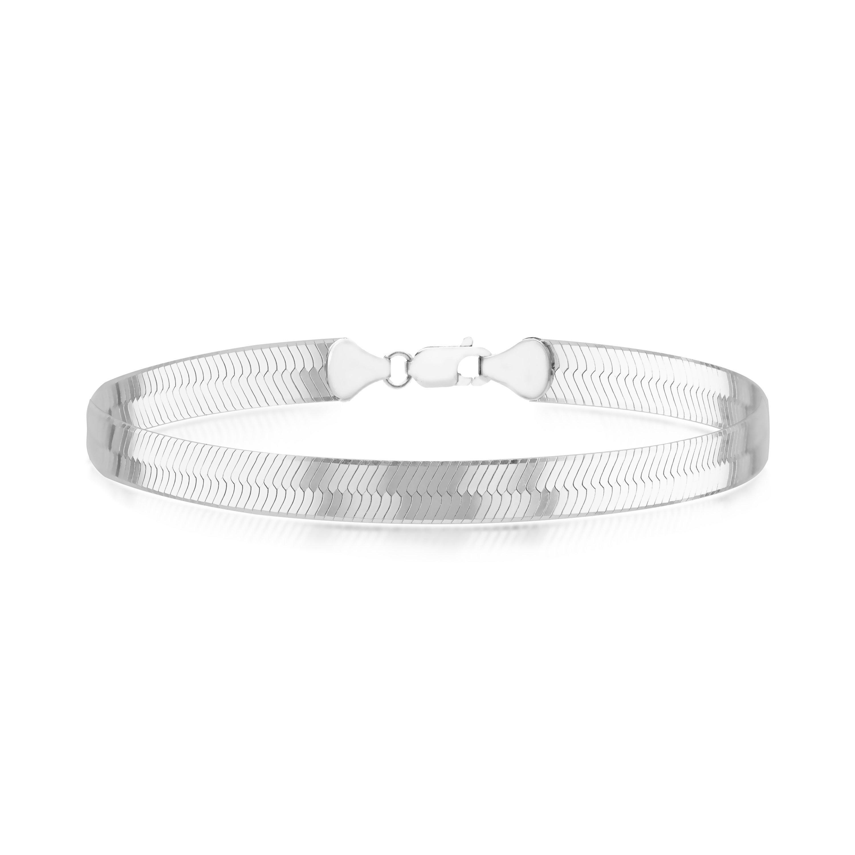 Sterling Silver - Be You - Sterling Silver Triple Herringbone Bracelet - 1