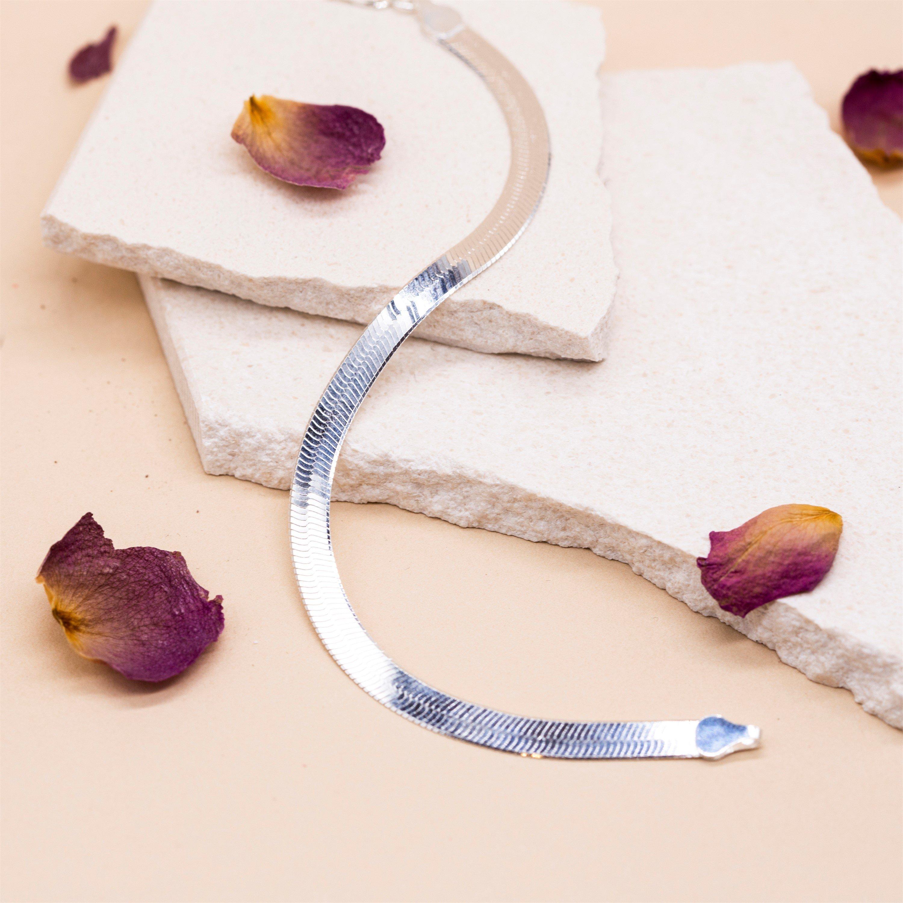 Sterling Silver - Be You - Sterling Silver Triple Herringbone Bracelet - 3