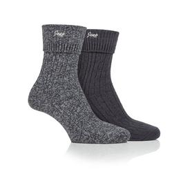 Jeep 2P Soft Boot Socks Womens