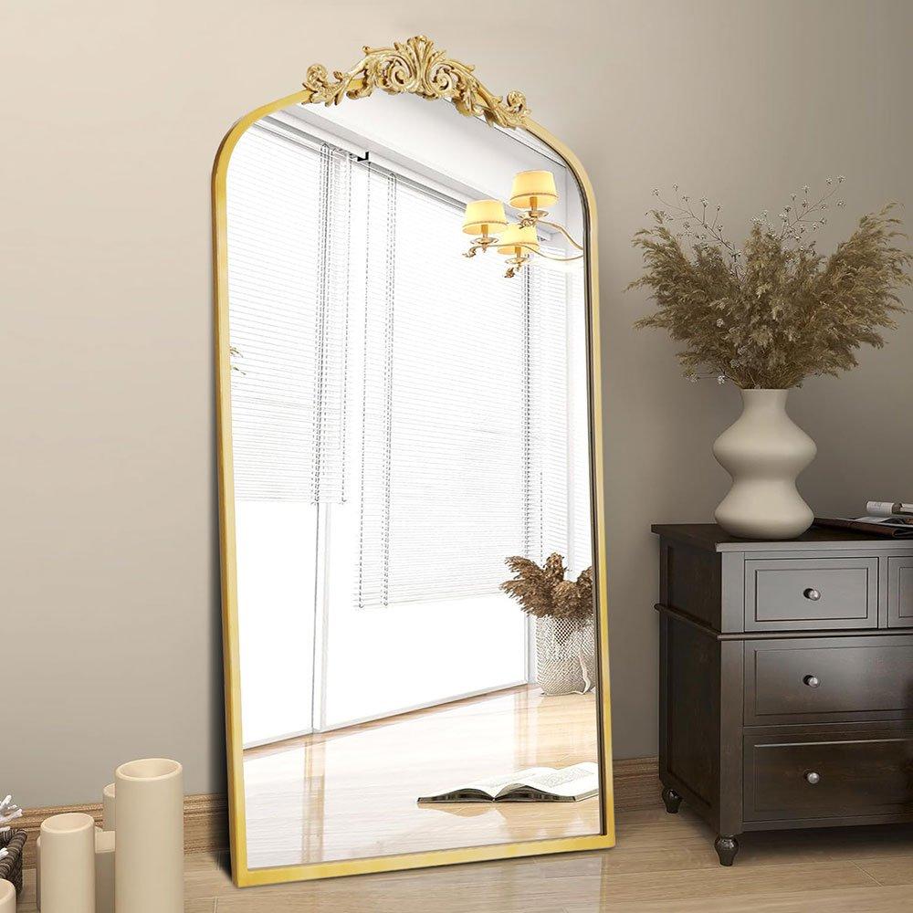 Gold - LIFE IDEAS - Vintage Gold Decorative Wall Mirror - 1