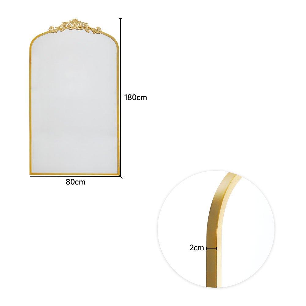 Gold - LIFE IDEAS - Vintage Gold Decorative Wall Mirror - 8