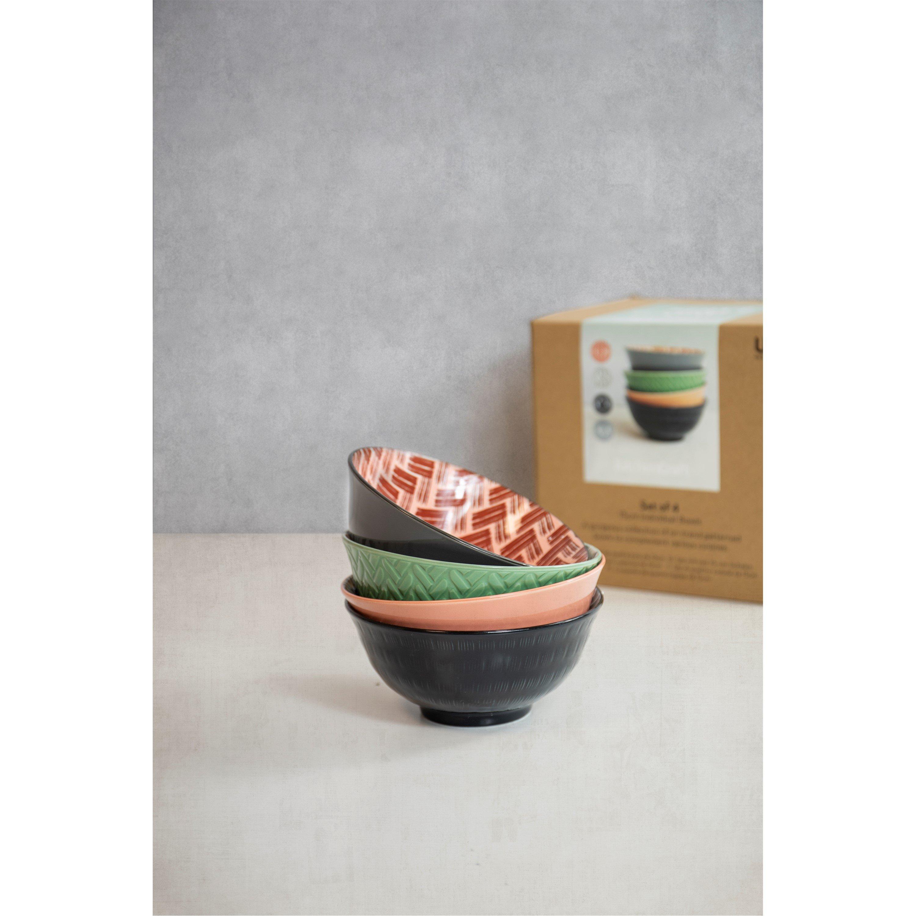 Mixed - KitchenCraft - KitchenCraft Patterned Ceramic Cereal Bowls - 2