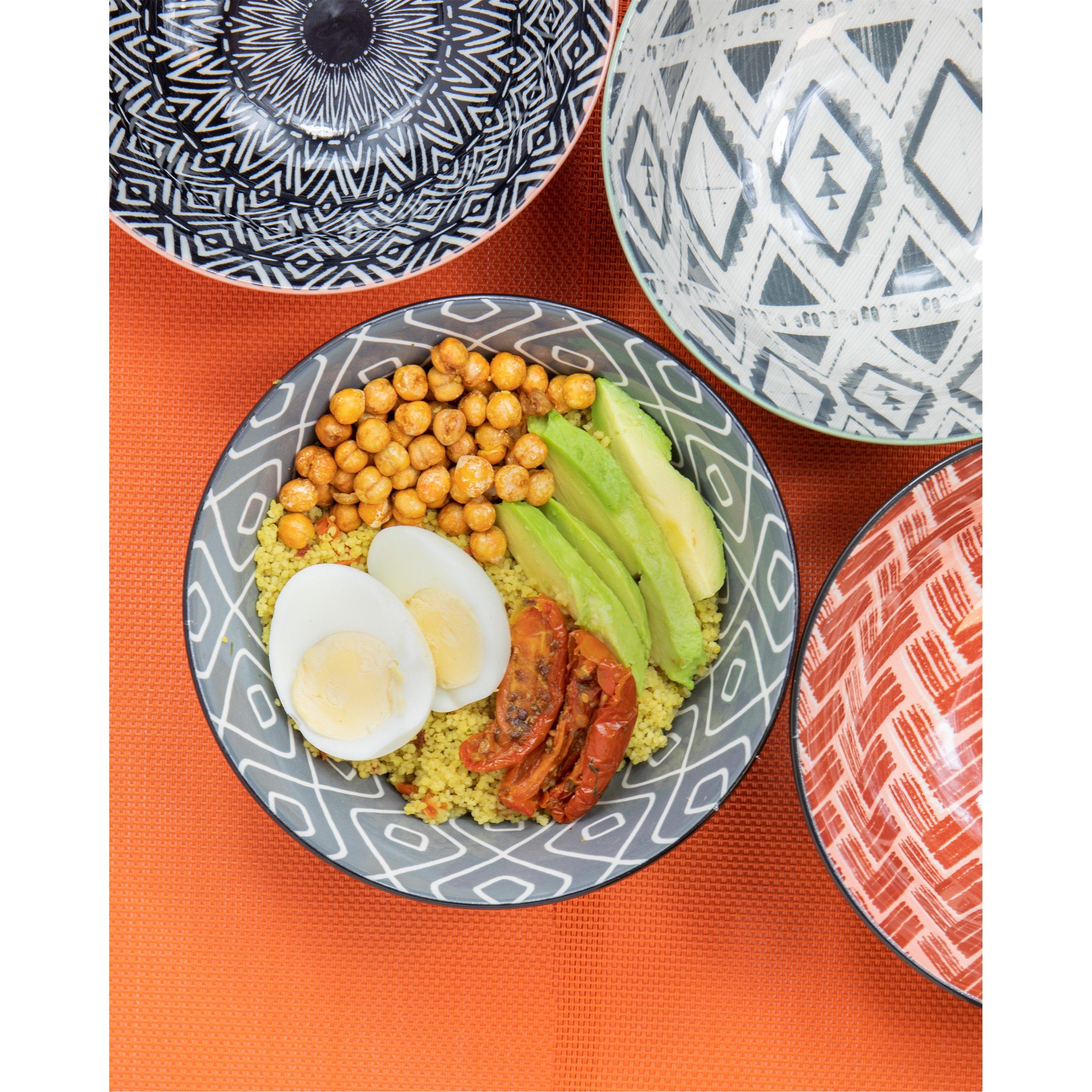 Mixed - KitchenCraft - KitchenCraft Patterned Ceramic Cereal Bowls - 3