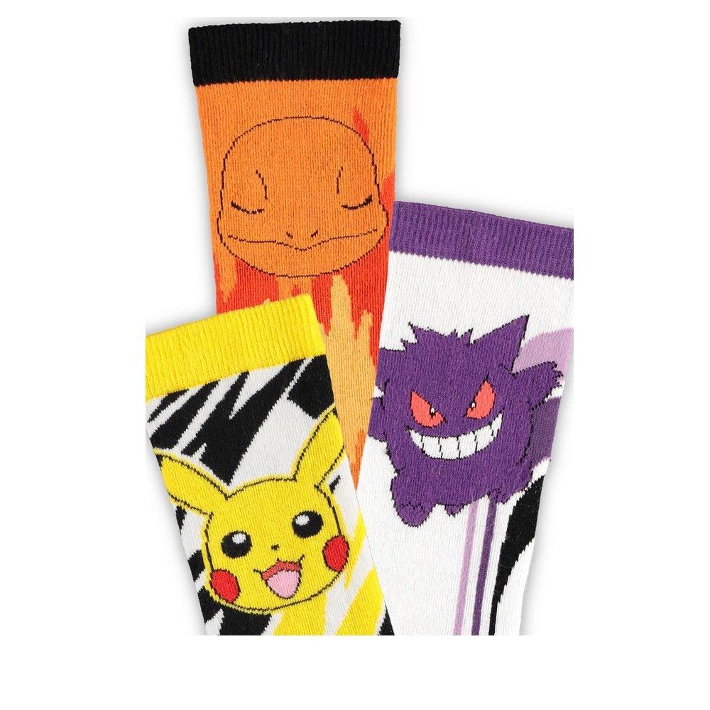 Multi - Pokemon - Pokemon - Crew Socks (3Pa - 1