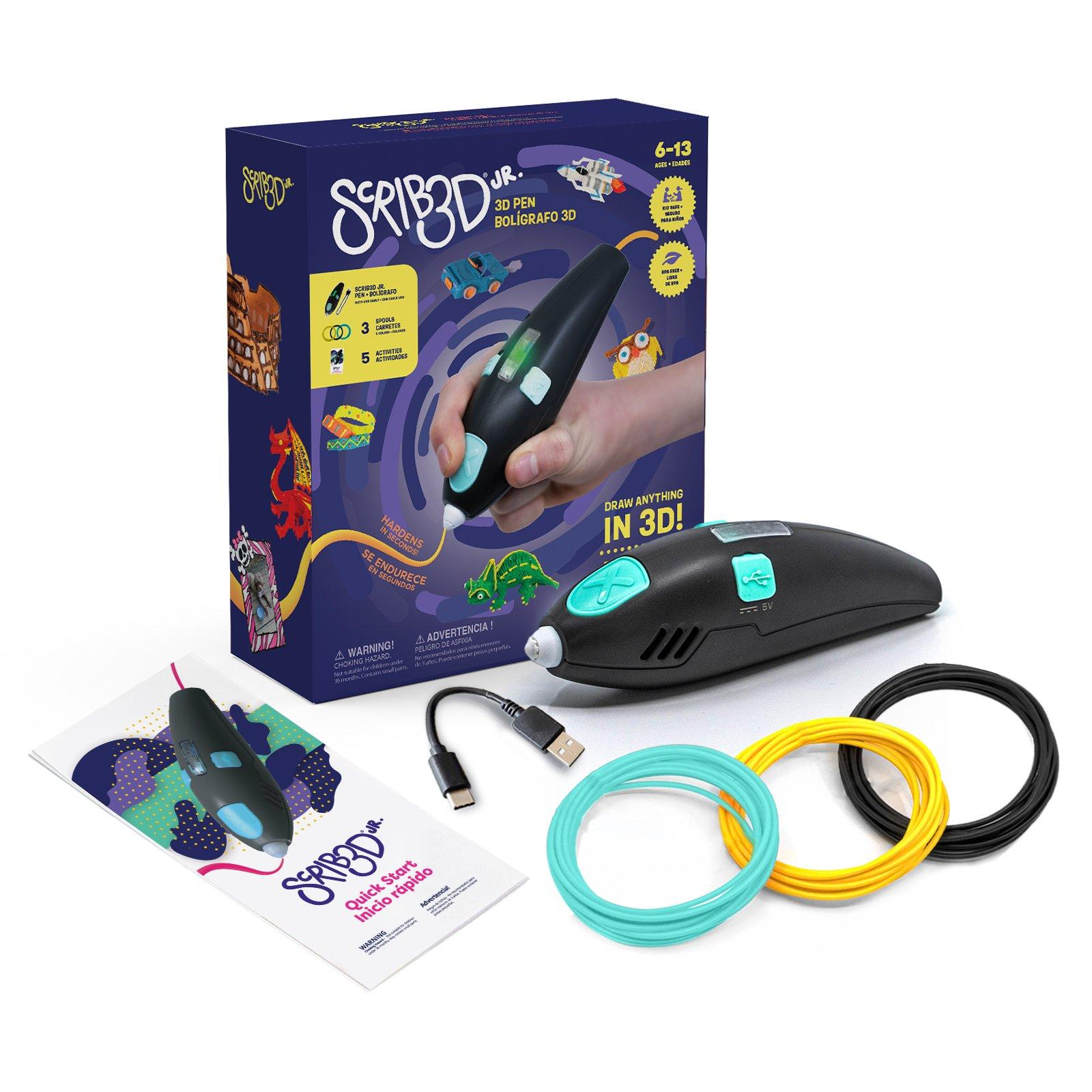 (Scribjr) Multi - SCRIB3D - 3D Pen for kids crafting Junior Scribble Pen Set - 1