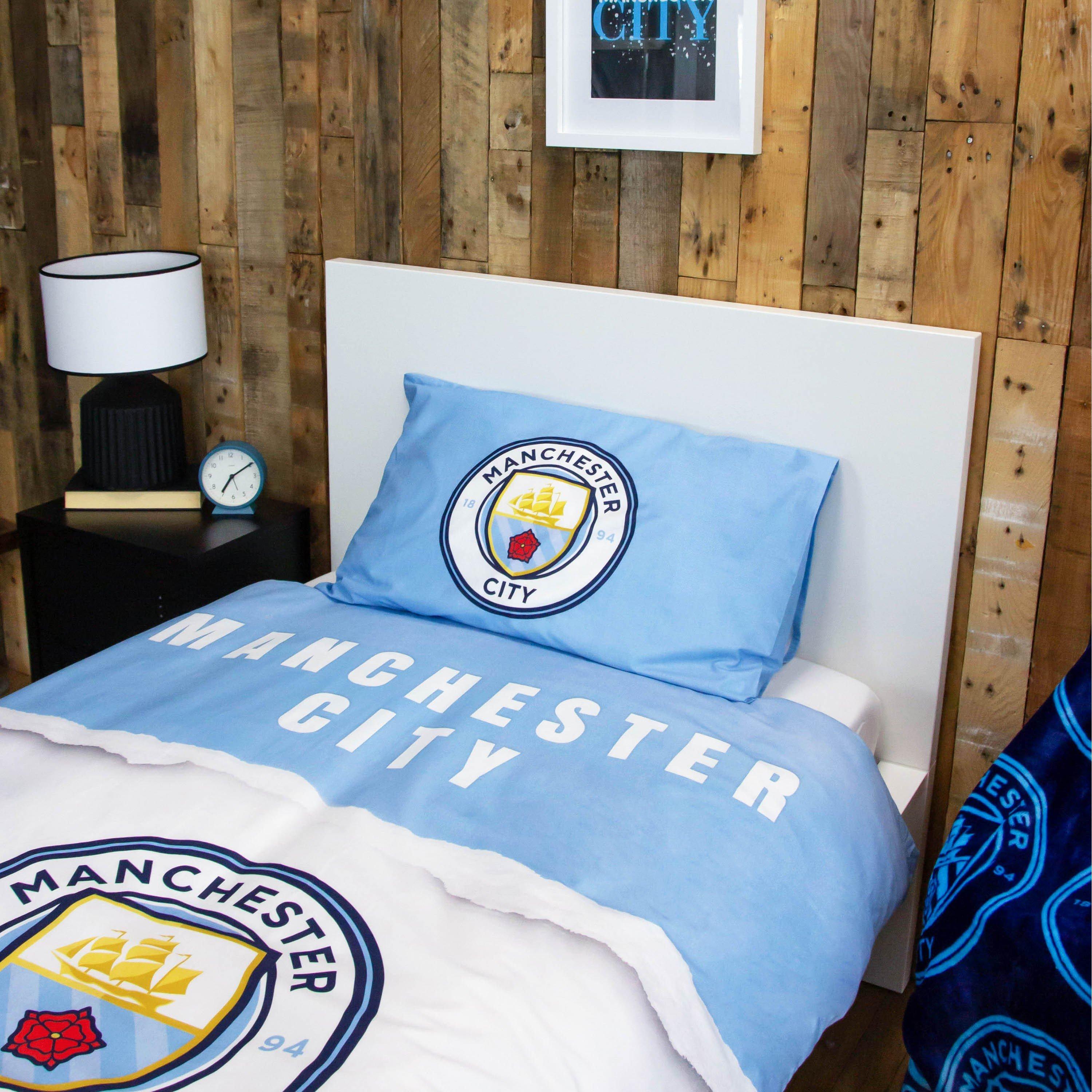 Blue - Team - Manchester City FC Stadium Single Panel Duvet - 3
