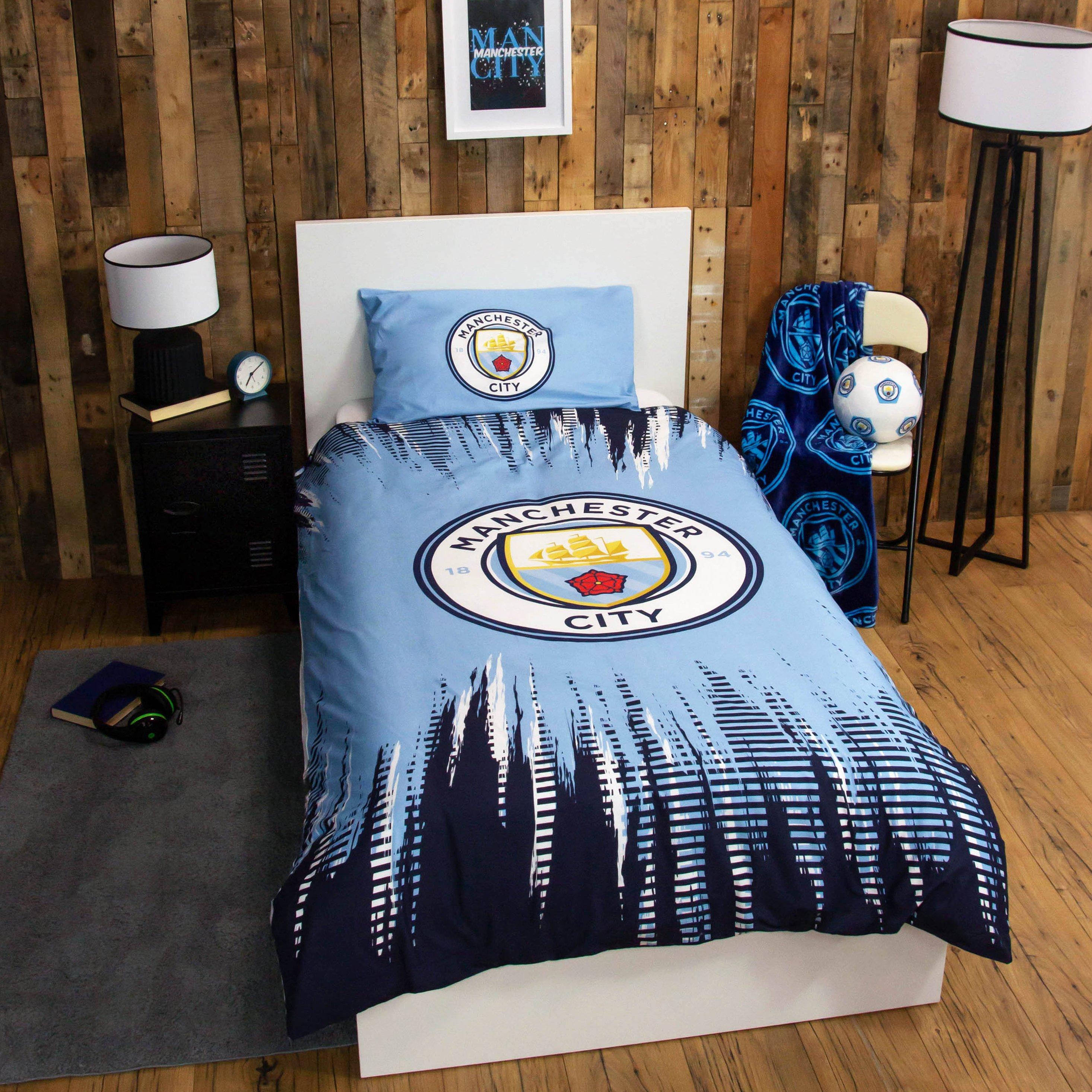 Blue - Team - Manchester City FC Stadium Single Panel Duvet - 4