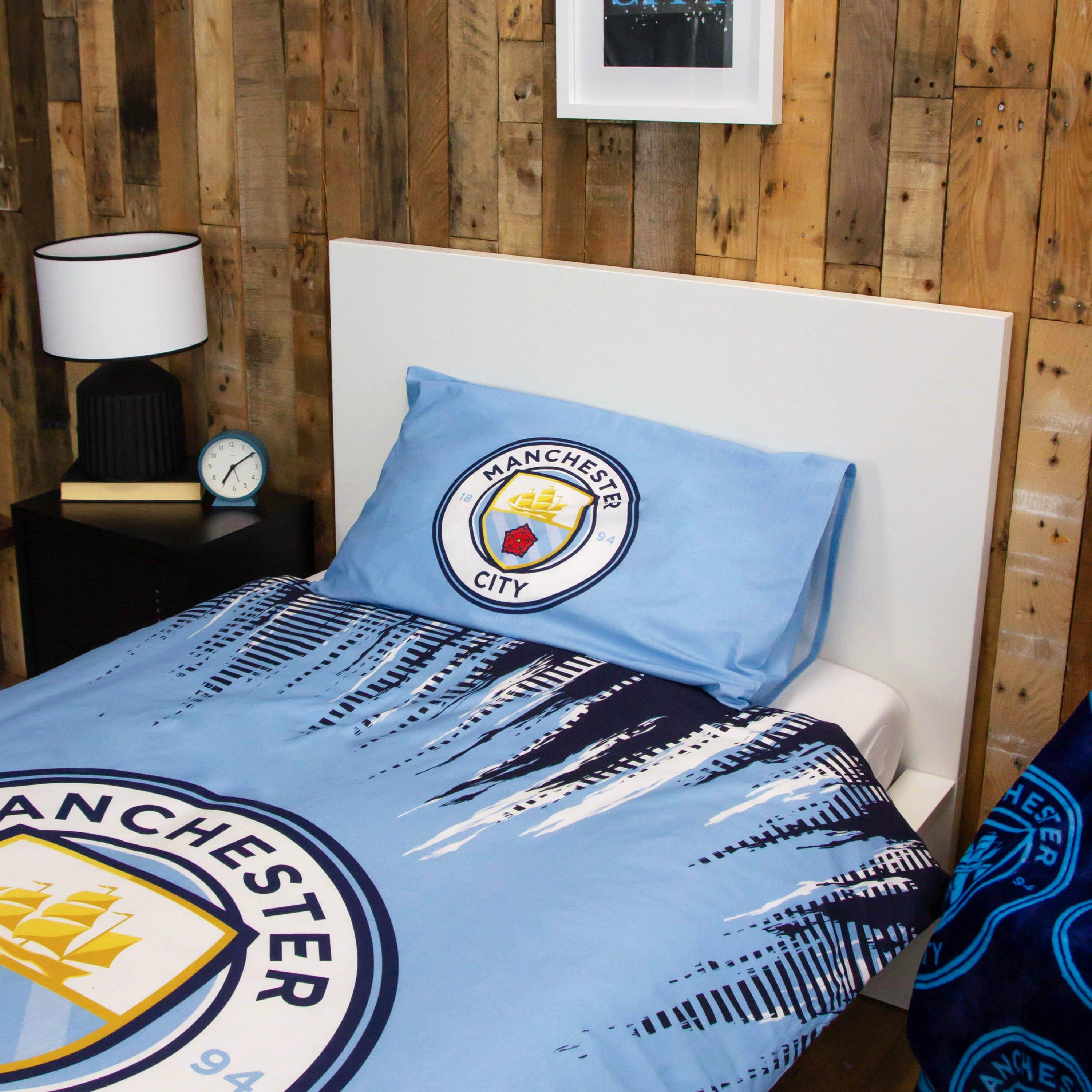 Blue - Team - Manchester City FC Stadium Single Panel Duvet - 5