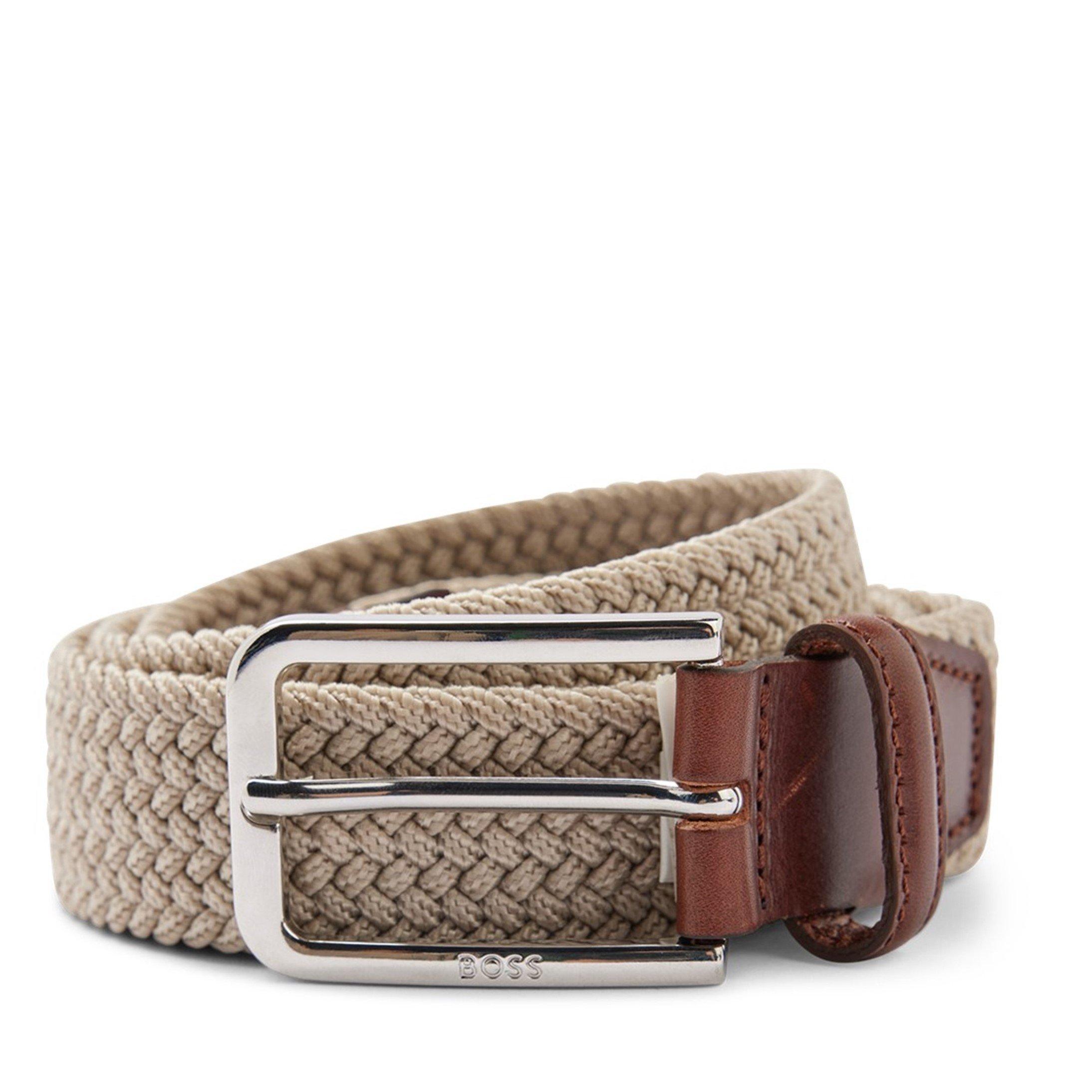 Boss Men's Clorio Belt - Light Beige - 32R (85cm)