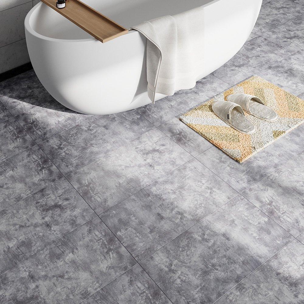 Grey - LIFE IDEAS - 16Pcs PVC Flooring - 1