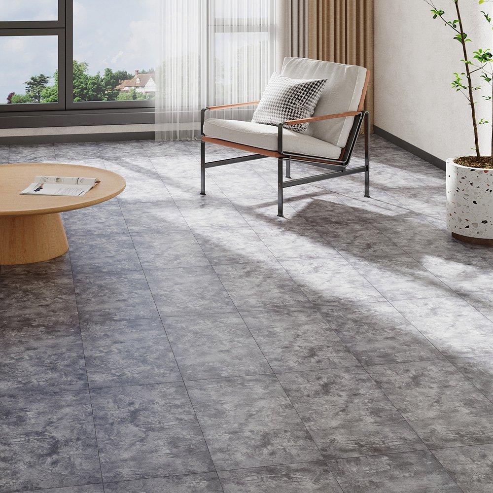 Grey - LIFE IDEAS - 16Pcs PVC Flooring - 2