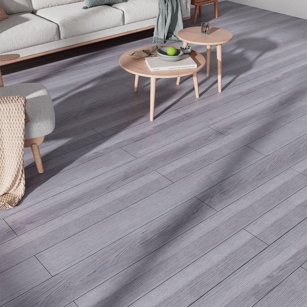 Life Ideas  Rustic Wood Grain Self-Adhesive Pvc Flooring - Grey