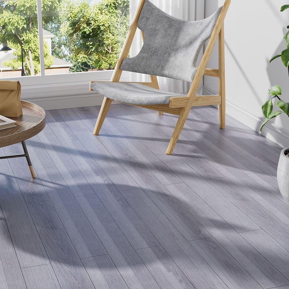Grey - LIFE IDEAS - Rustic Wood Grain Self-adhesive PVC Flooring - 2