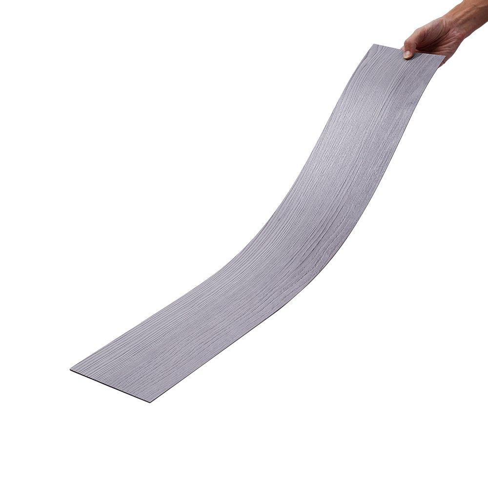 Grey - LIFE IDEAS - Rustic Wood Grain Self-adhesive PVC Flooring - 8