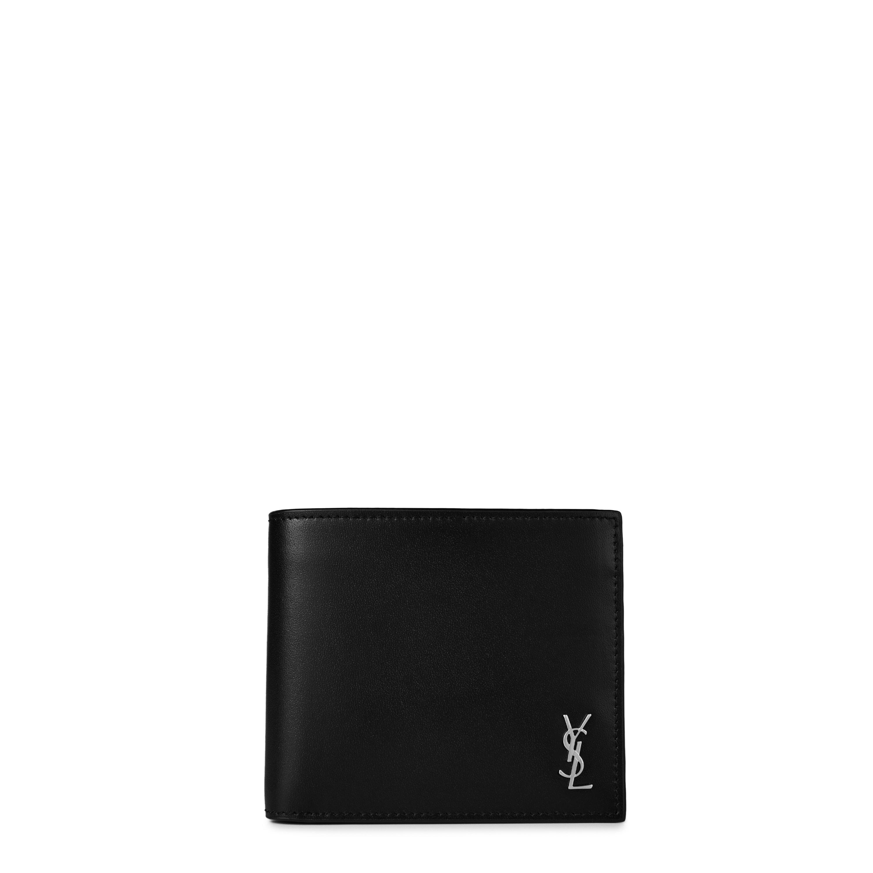 Black/Silver - Saint Laurent - Men's Logo Billfold Wallet - 1