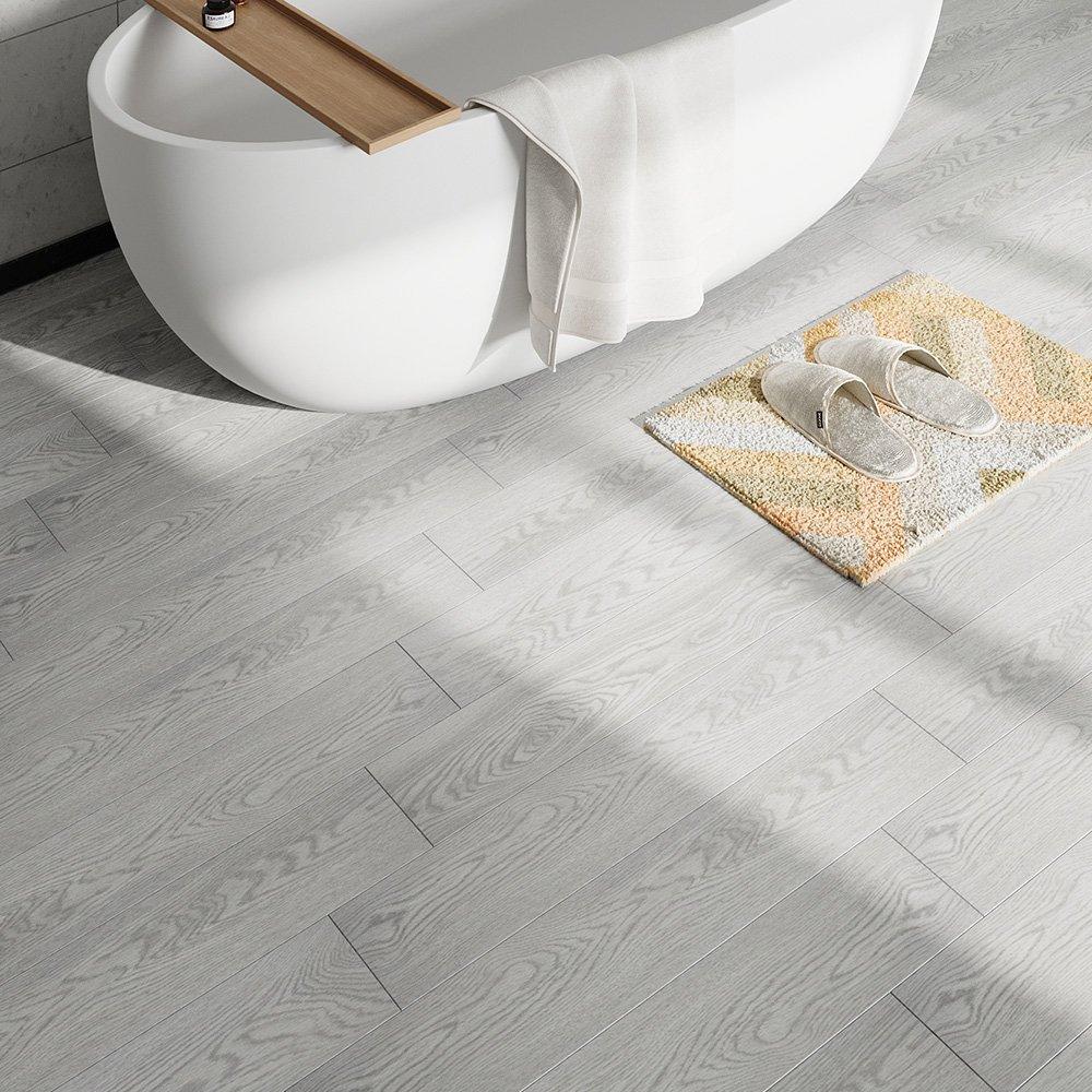 Grey - LIFE IDEAS - 20Pcs Wood Grain PVC Flooring - 1