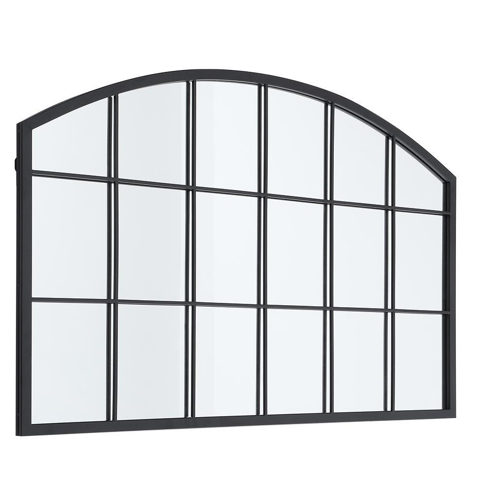 Black - LIFE IDEAS - Arched Wall Mirror for Decor Black Framed Wall - 4