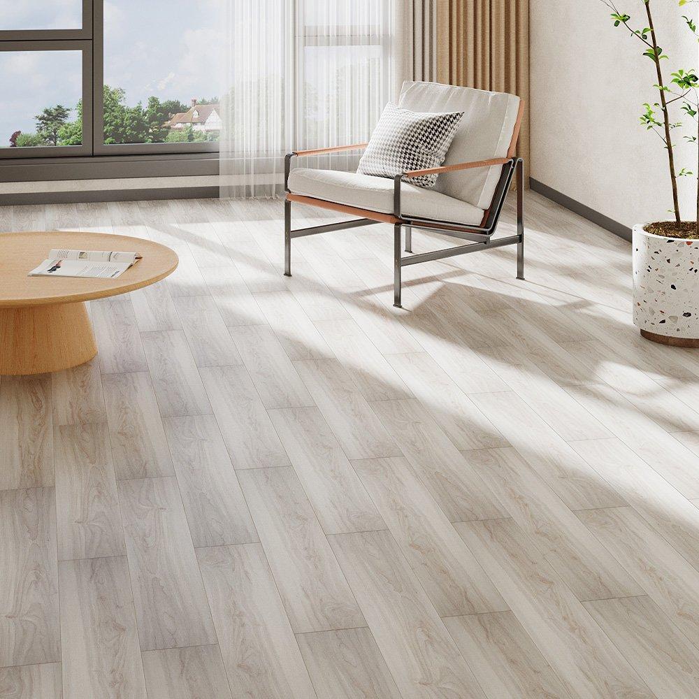 Brown - LIFE IDEAS - 20Pcs Wood Grain PVC Flooring - 2