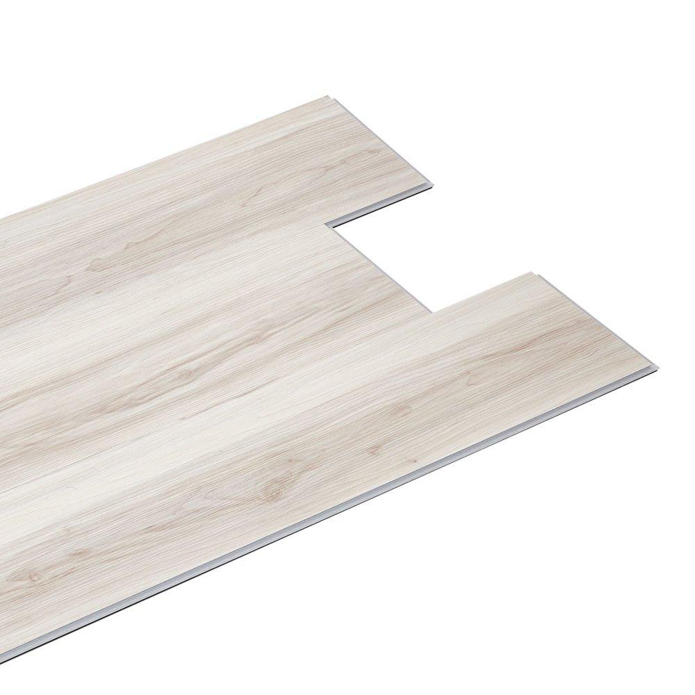 Brown - LIFE IDEAS - 20Pcs Wood Grain PVC Flooring - 6