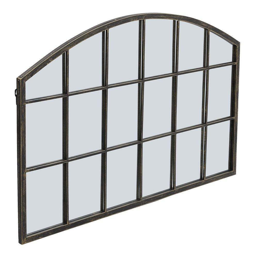 Brown - LIFE IDEAS - Framed Arched Wall Mirror for Decor - 3