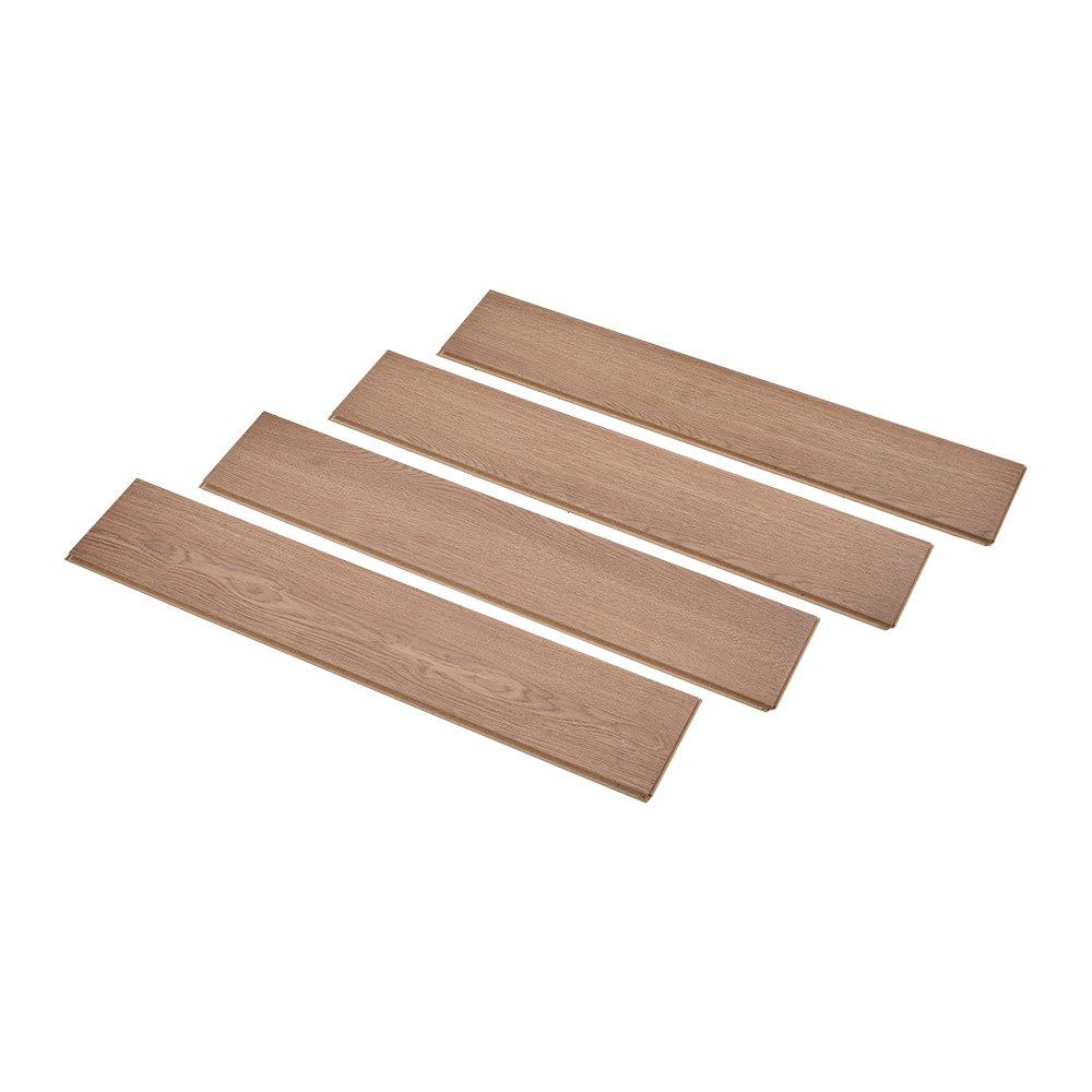 Brown - LIFE IDEAS - 20Pcs 12mm Thickness HDF Flooring - 4