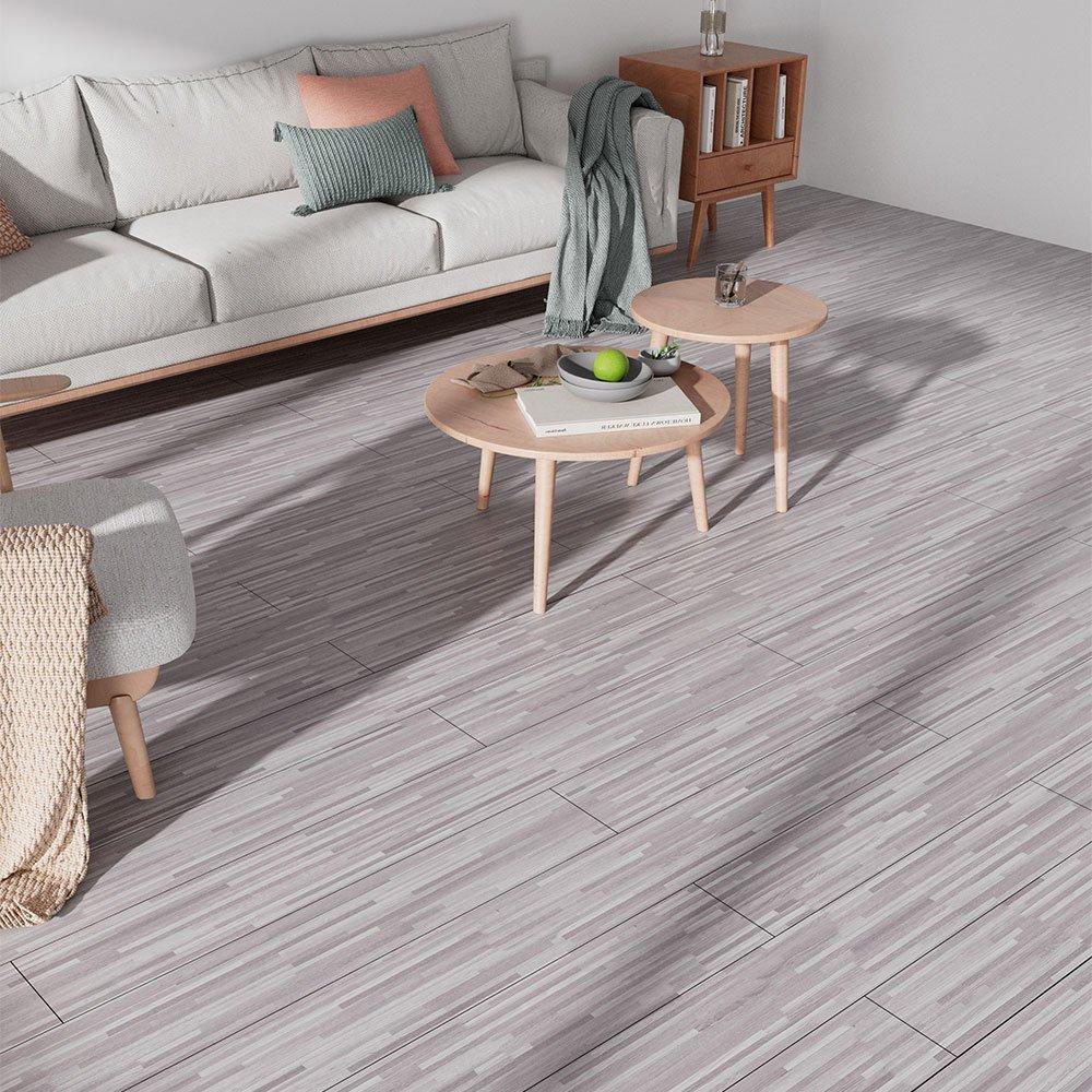 Grey - LIFE IDEAS - Rustic Wood Grain Self-adhesive PVC Flooring - 1