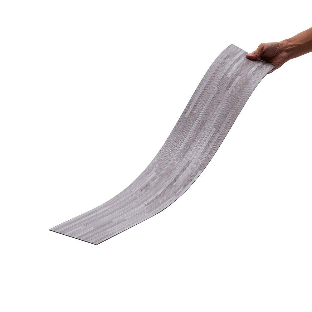 Grey - LIFE IDEAS - Rustic Wood Grain Self-adhesive PVC Flooring - 7