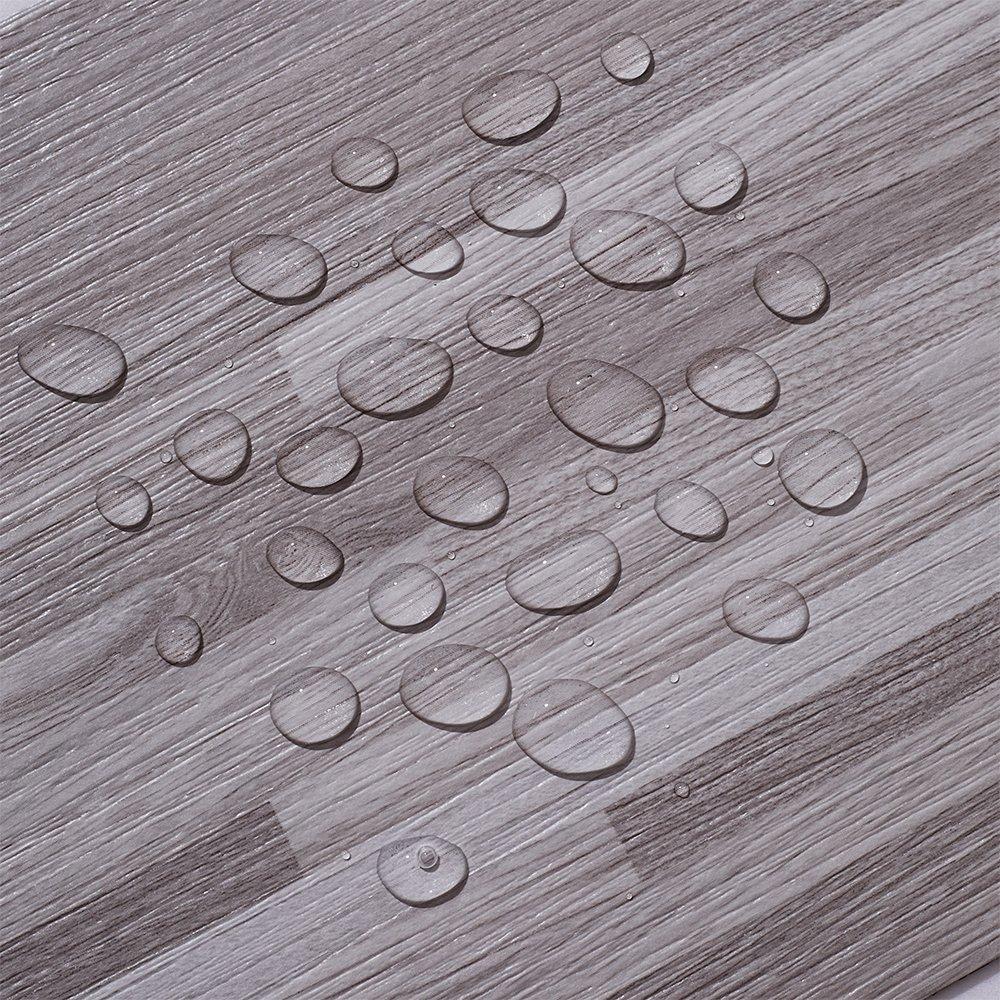 Grey - LIFE IDEAS - Rustic Wood Grain Self-adhesive PVC Flooring - 8