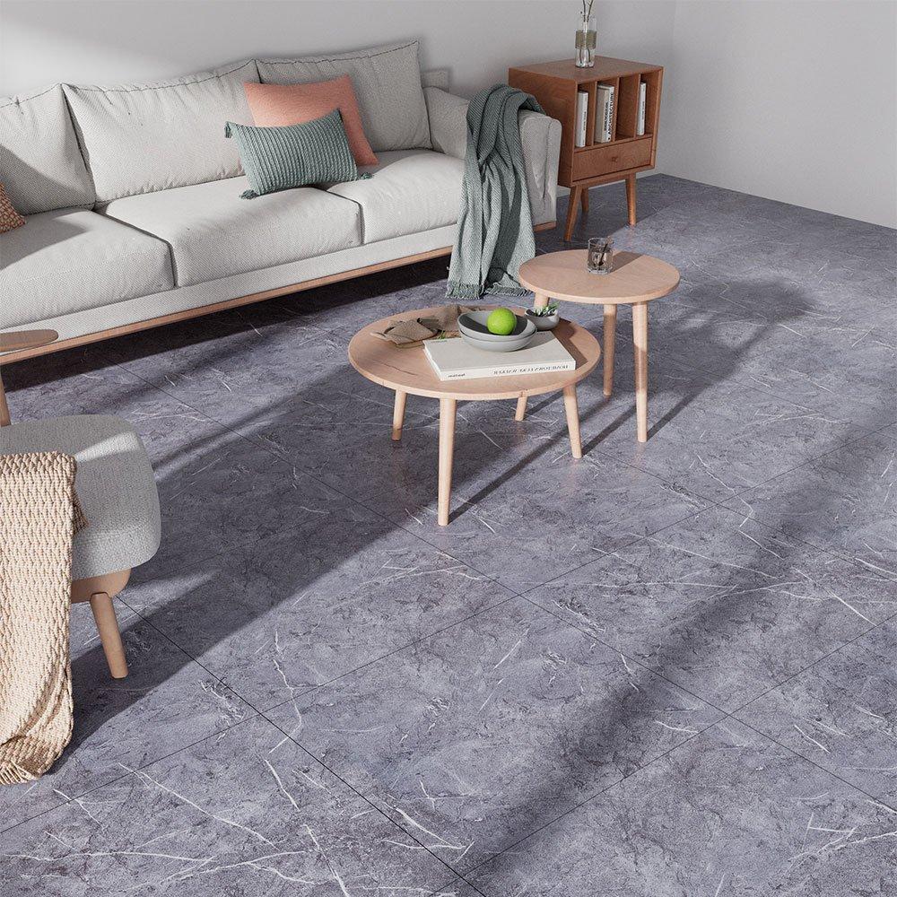 Grey - LIFE IDEAS - 24Pcs Marble Texture Self-adhesive Flooring Tile - 2