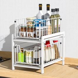 LIFE IDEAS Under-Sink Storage Rack Sliding Drawer Organizer
