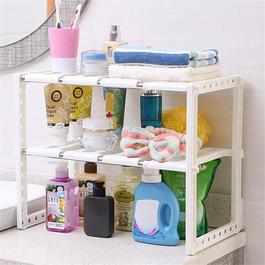 LIFE IDEAS 2-Tier Adjustable Under Sink Storage Rack