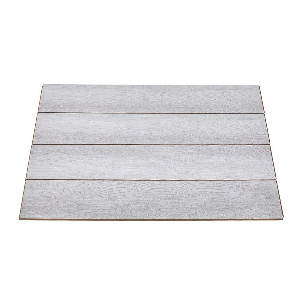 Grey - LIFE IDEAS - 20Pcs 12mm Thickness HDF Flooring - 3