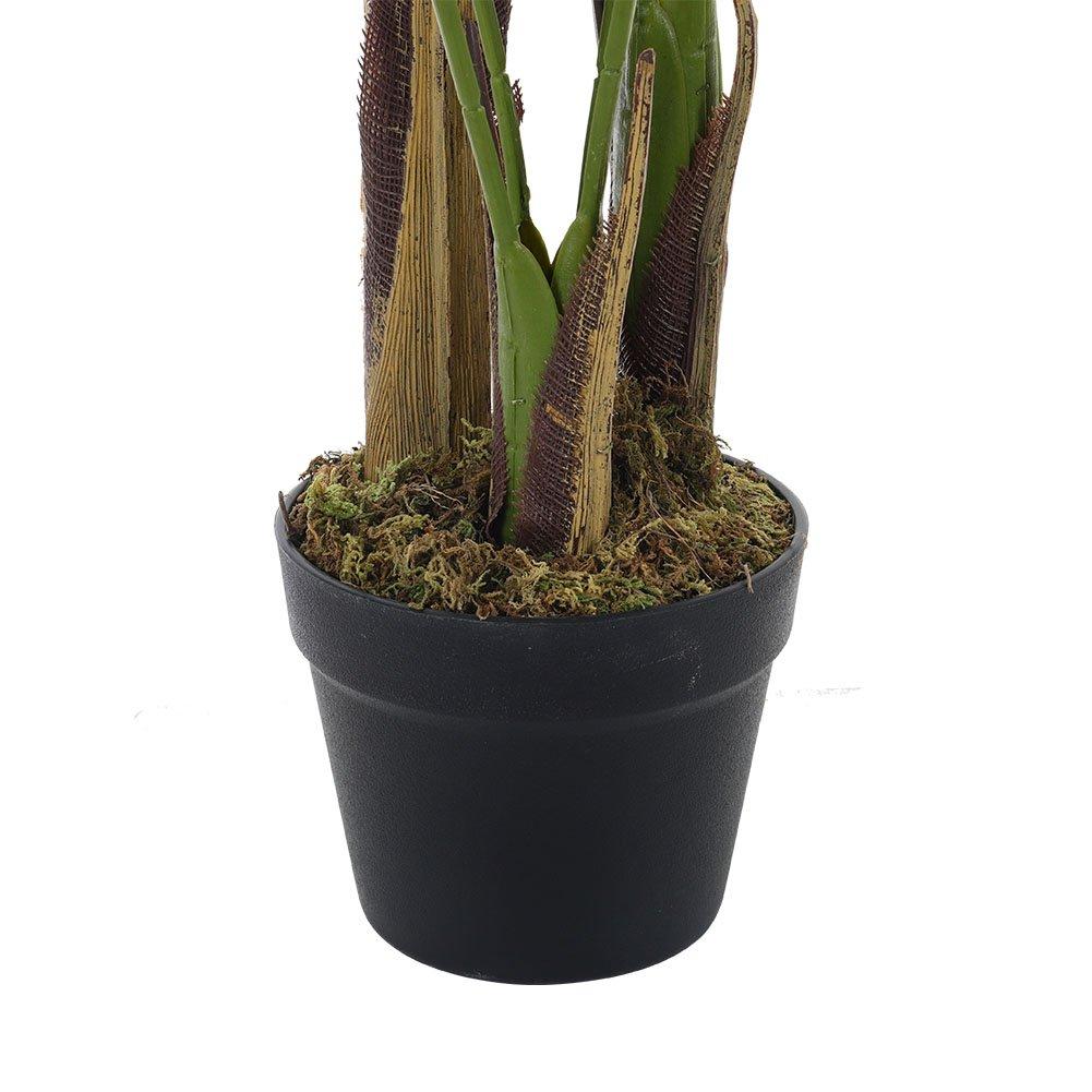 Green - LIFE IDEAS - 150cm Bamboo Palm Tree Indoor Plant Pot - 4