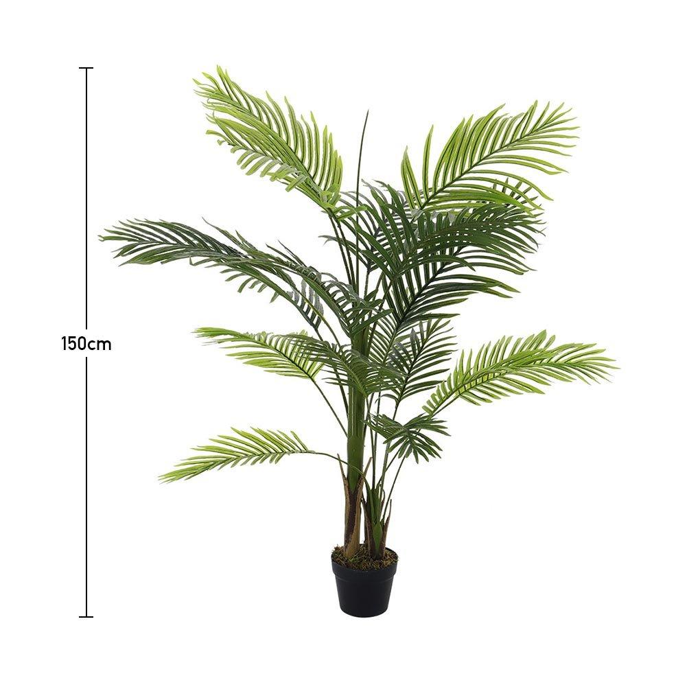 Green - LIFE IDEAS - 150cm Bamboo Palm Tree Indoor Plant Pot - 5