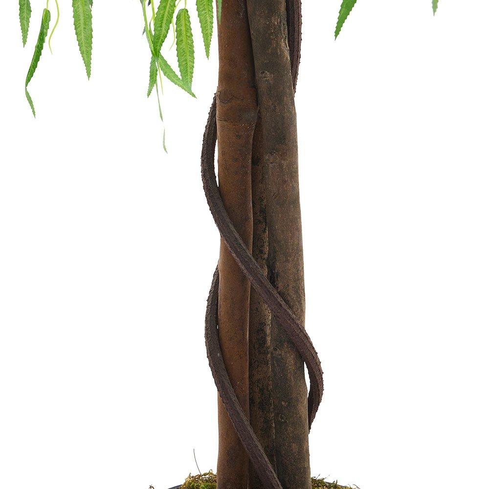 Green - LIFE IDEAS - Lifelike Artificial Willow Tree 180cm Tall - 5