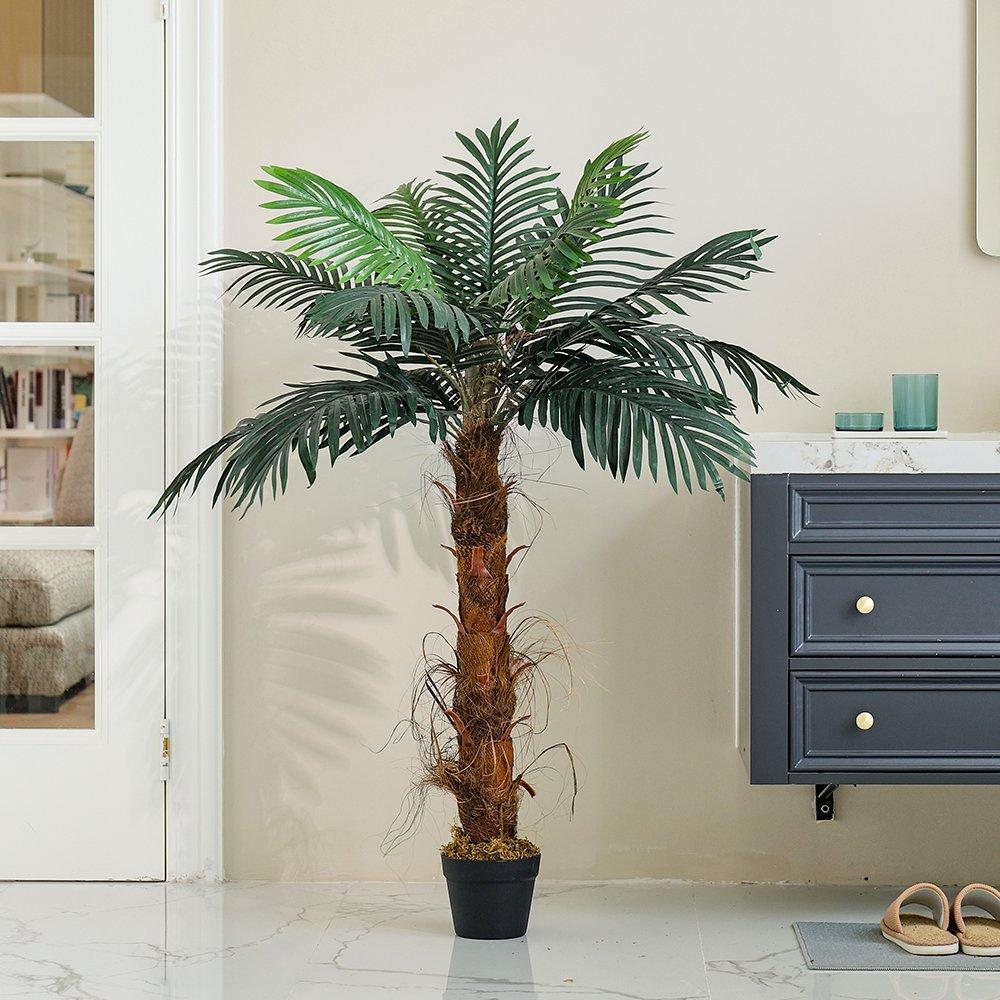 LIFE IDEAS Simulated Palm Tree Decor with Pot