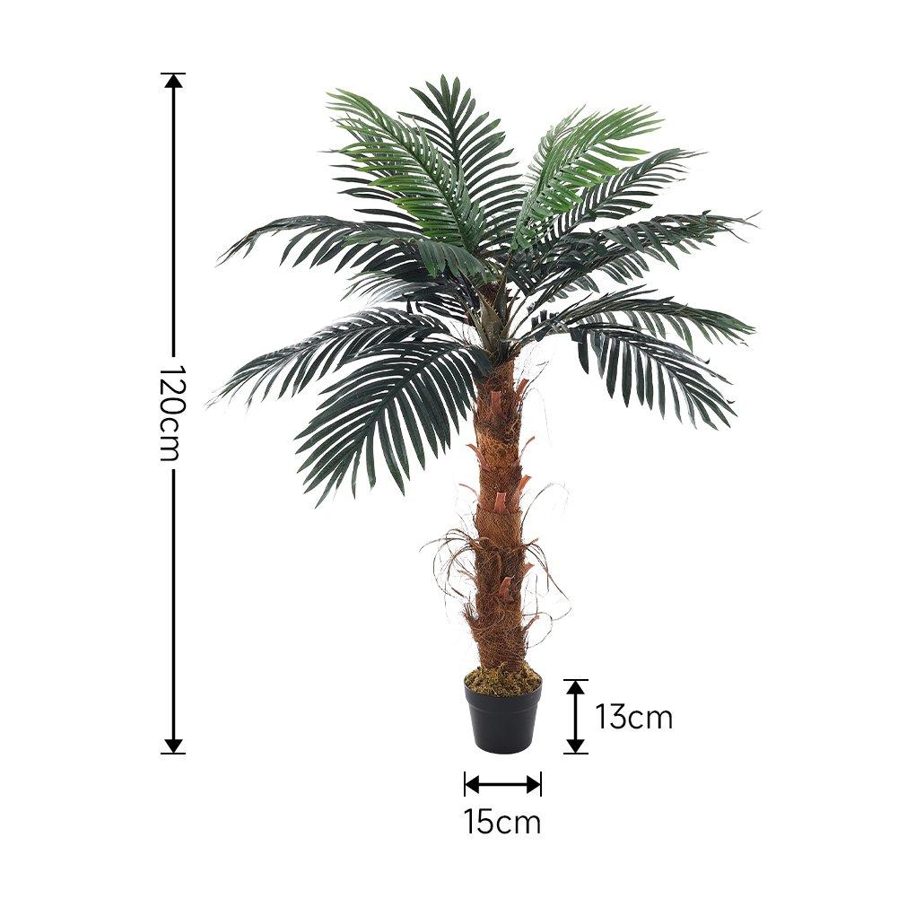 Green - LIFE IDEAS - Simulated Palm Tree Decor with Pot - 7