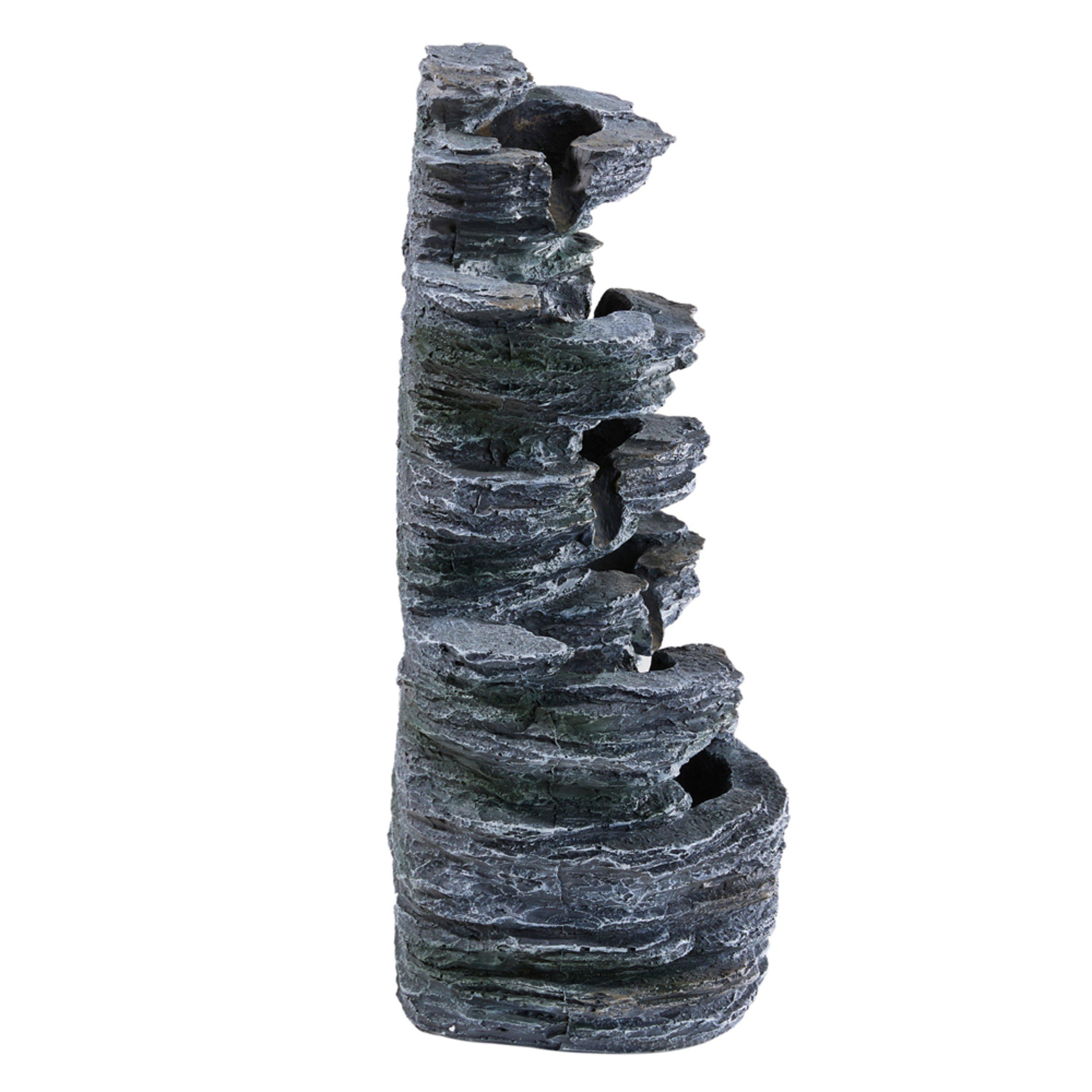 Grey - Breeins - Outdoor Solar-Powered Water Fountain Decor - 4