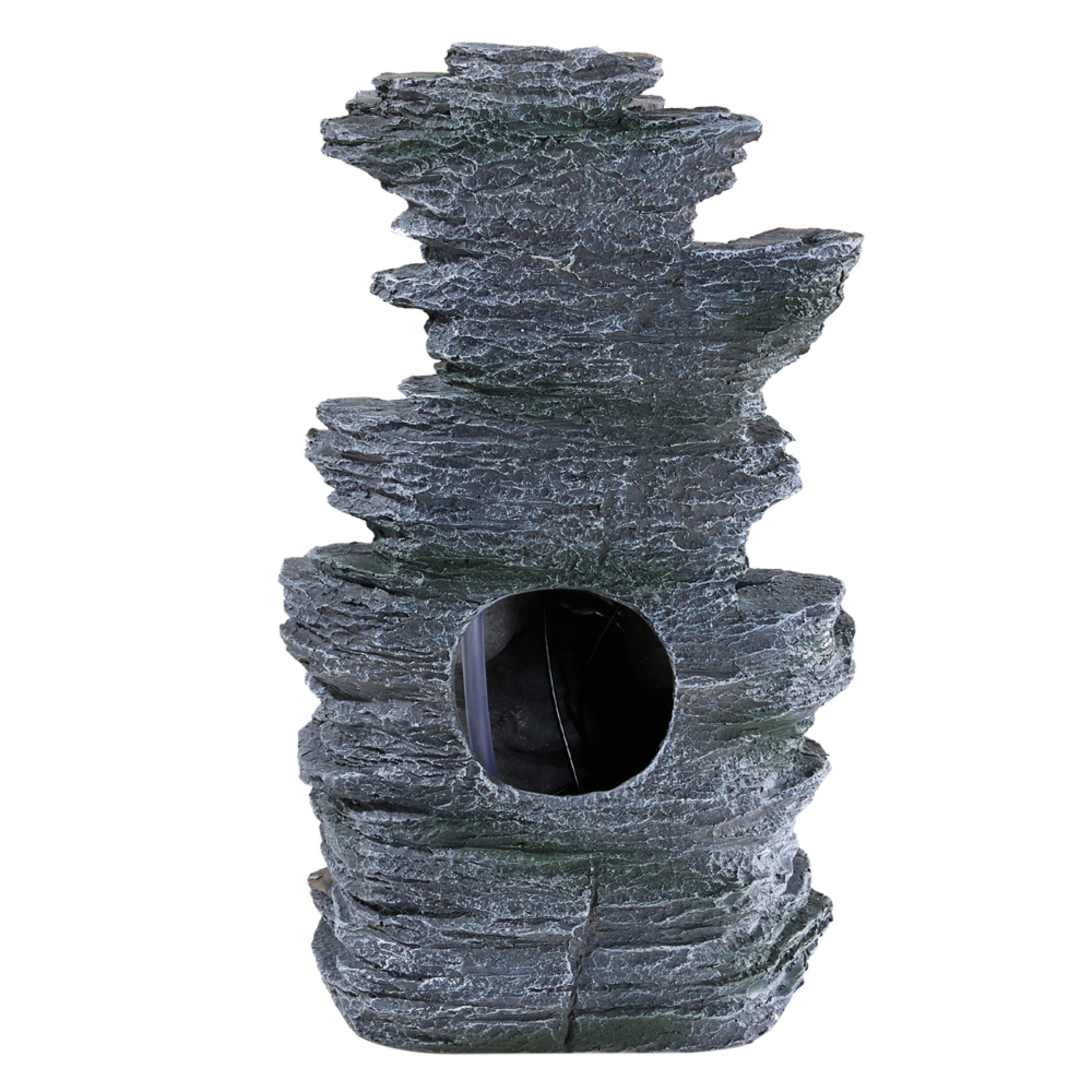 Grey - Breeins - Outdoor Solar-Powered Water Fountain Decor - 5