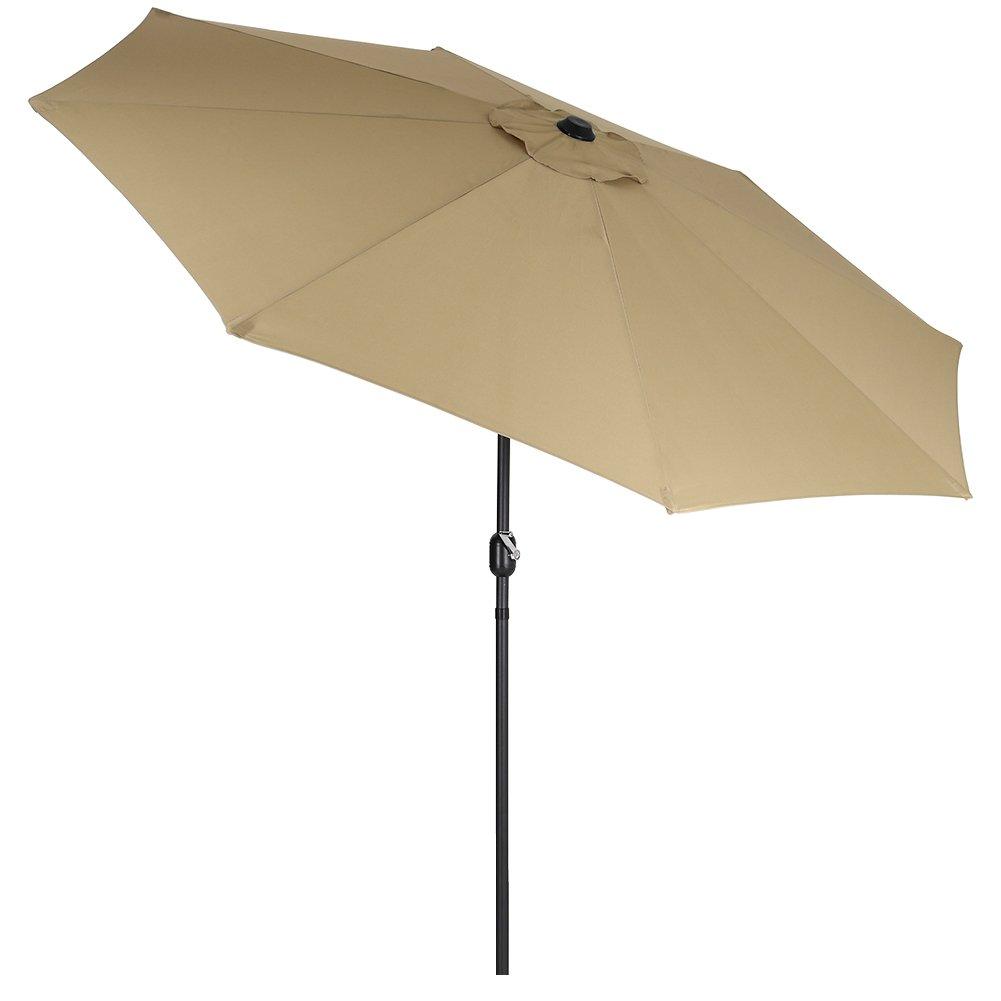 Beige - Breeins - Patio Umbrella Large 3M Traditional Parasol - 4