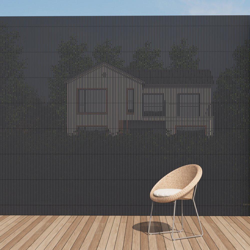 Grey - Breeins - 2x3m PVC Privacy Fence Sun-Block Screen - 1