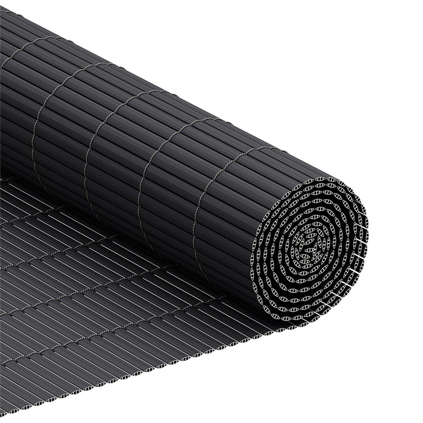 Grey - Breeins - 3 x 2m Waterproof PVC Privacy Screening Fence - 6