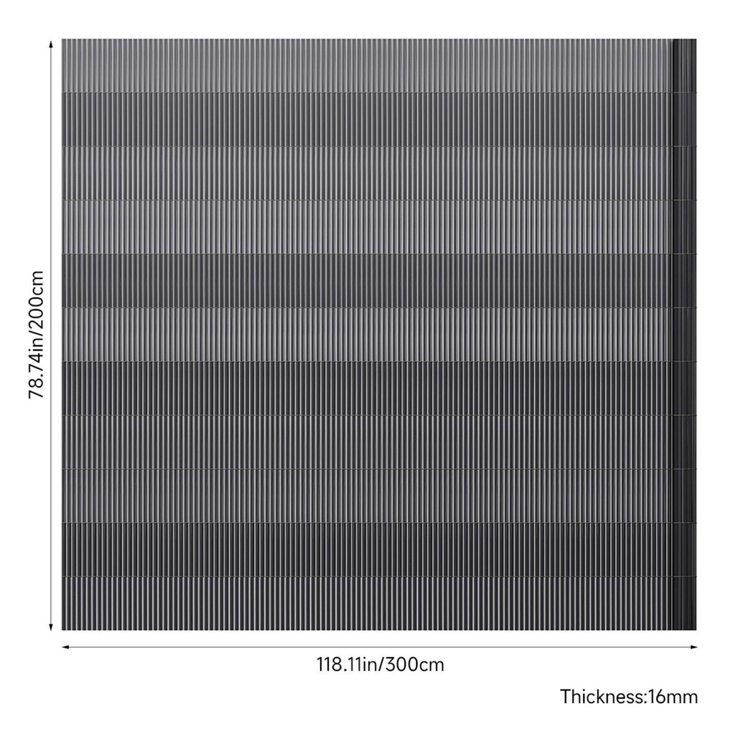 Breeins 3 x 2m Waterproof PVC Privacy Screening Fence | FRASERS
