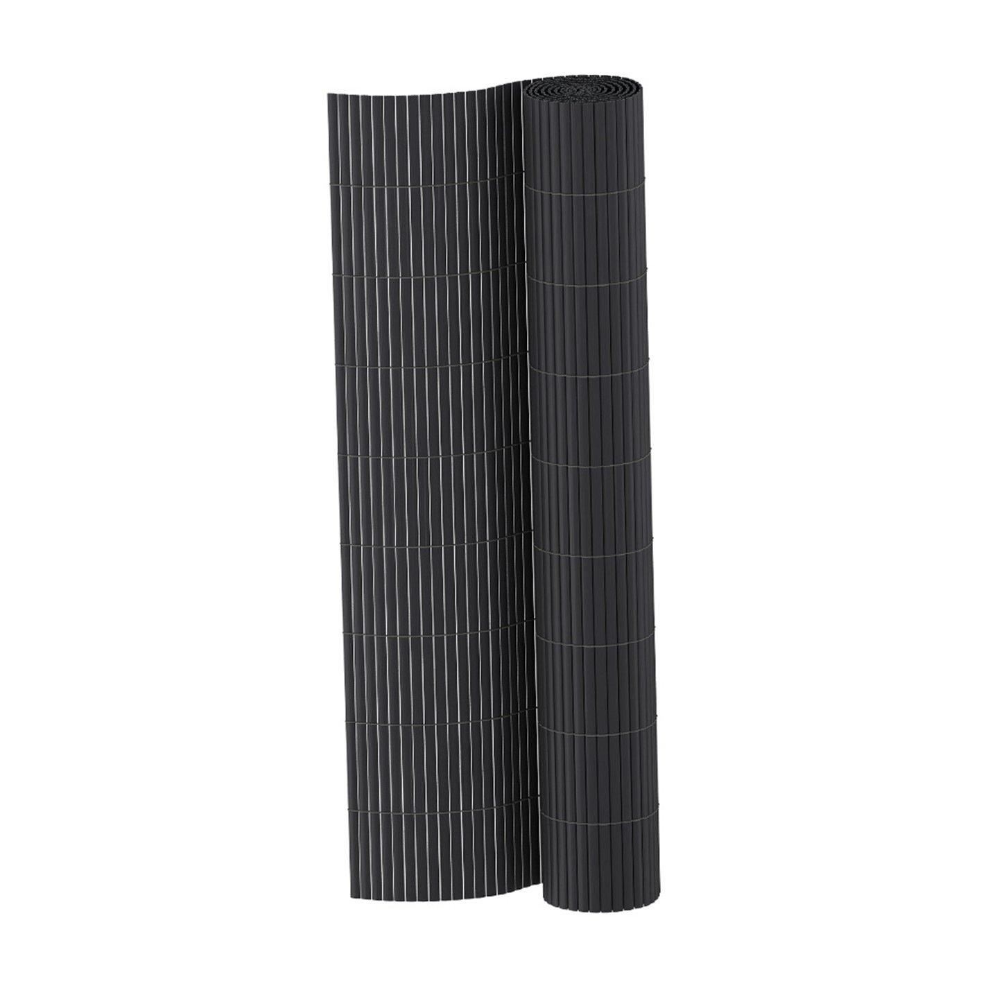 Grey - Breeins - 5 x 1.2m Waterproof PVC Privacy Screening Fence - 4