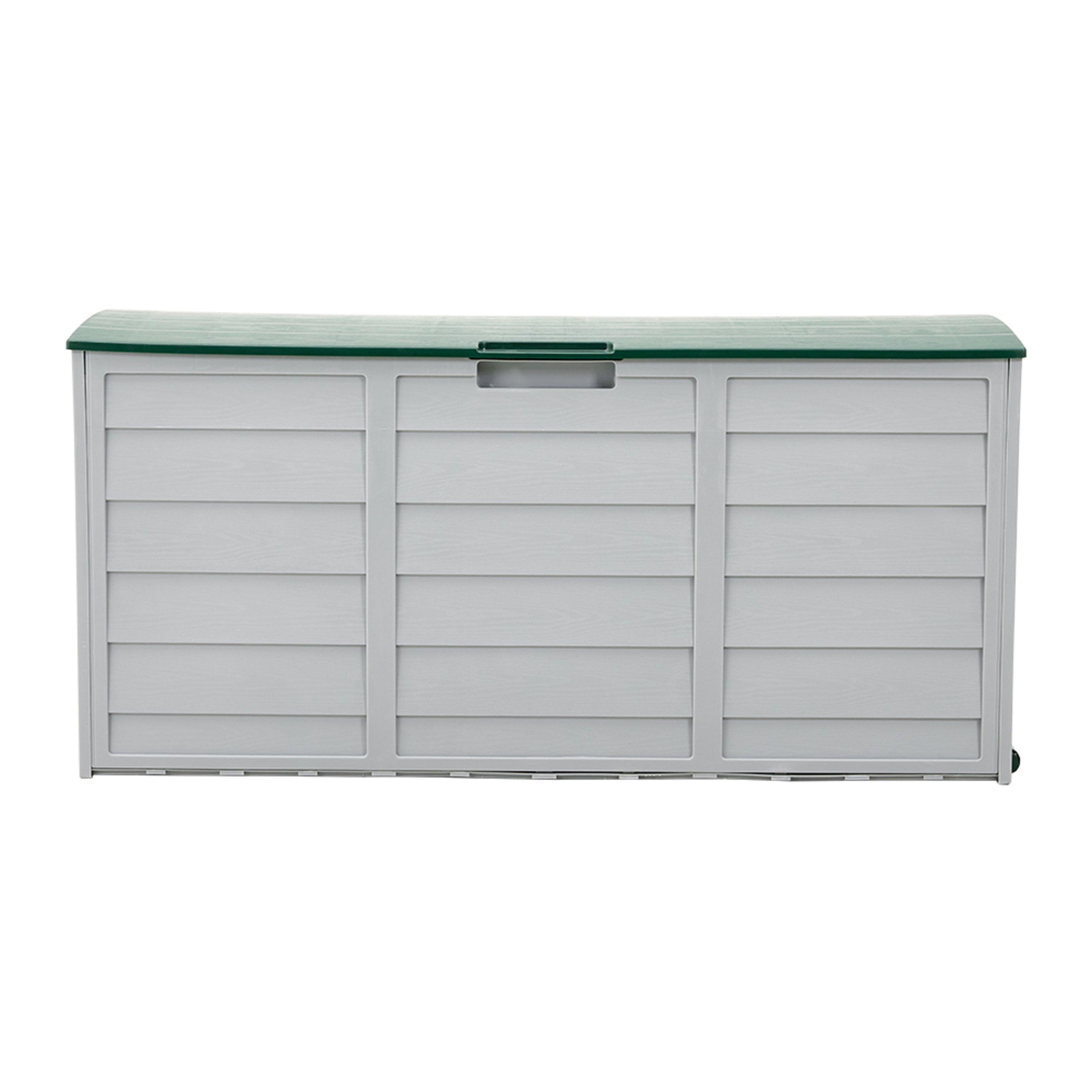 Greenlight Grey - Breeins - Outdoor Storage Deck Box with Wheels - 3